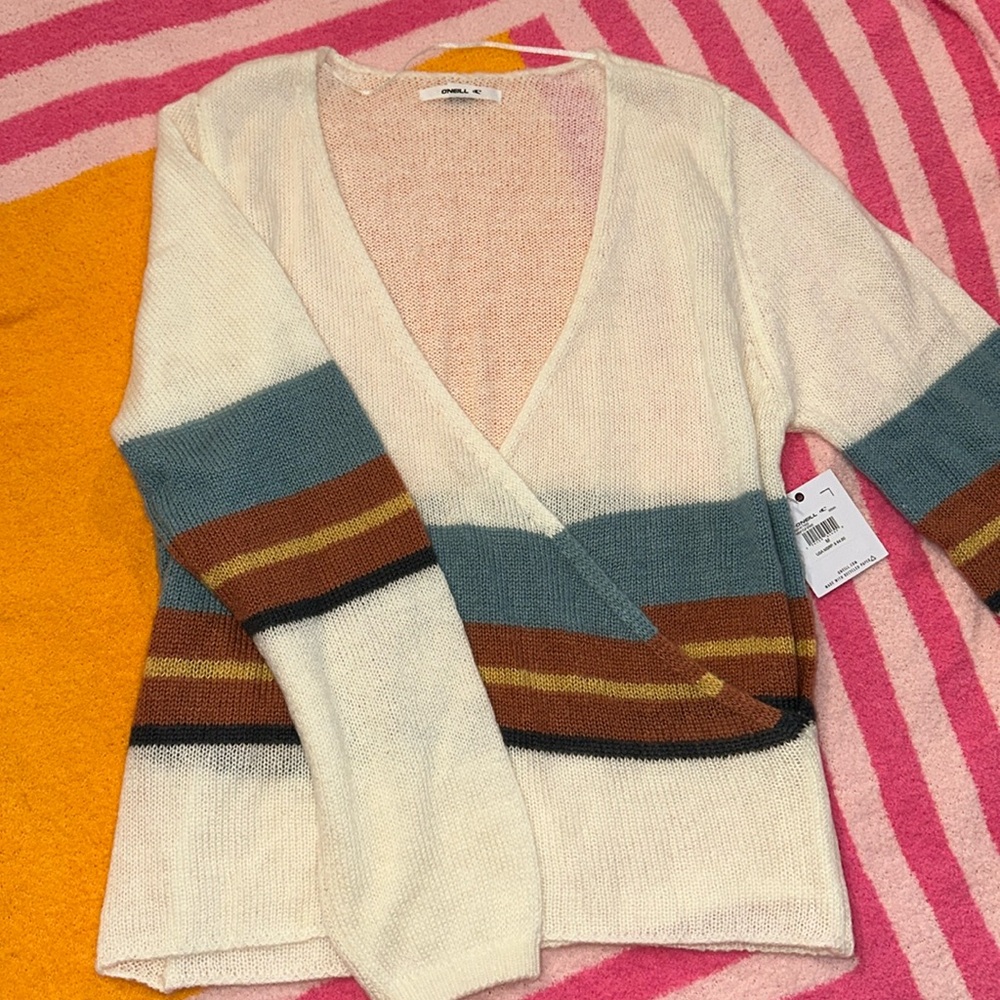 O’neill stripe sweater, low cut
